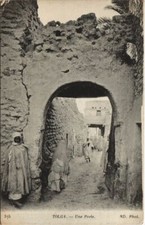 CPA AK ALGERIA TOLGA Une Porte