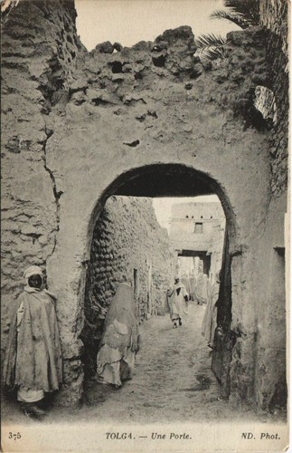 Cpa algeria tolga une porte - cpa,
