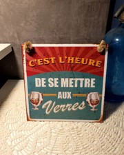 Plaque métal bière, déco bar & café, citations blagues et humour alcool
