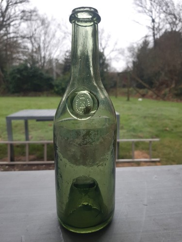 Demi bouteille verre soufflé