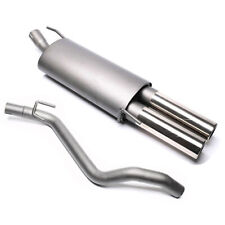 TA Sport Échappement / Silencieux 2x76mm VW Golf 3 + Cabriolet 60-75PS + ABE