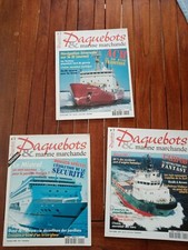 ANNÉE  2000 LOT 3 premiers MAGAZINES NAVIRES PAQUEBOTS  MARINE MARCHANDE N°1/2/3