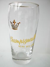 * VERRE A BIERE METEOR CHAMPIGNEULLES REINE BIERES 6.5 cm de Ø 13.5 cm de haut