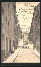 CPA Boulogne-Sur-Mer, La Rue du Fort en bois 1904 