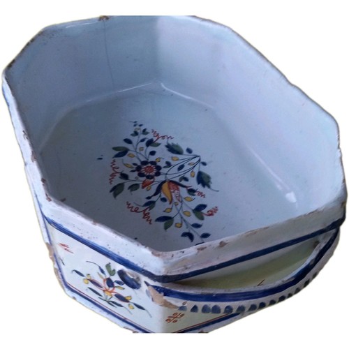 Rouen 18eme banette faience - 18eme,