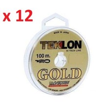 1200m, Nylon GRAUVELL TEKLON gold  0.08mm 1.200kg Monofilament  Coated fil peche