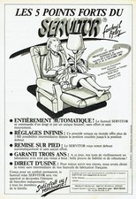 Publicité Advertising 079  1985   le fauteuil médical relax  Servitor