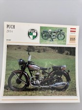 Puch 250 S4 1935 carte moto de collection Atlas Autriche