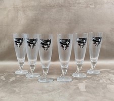 Lot  6 verres à bière