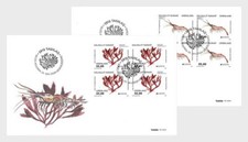 greenland 2024 groenland cept EUROPA marine life prawn Crustaceans 2EN4V BLK FDC