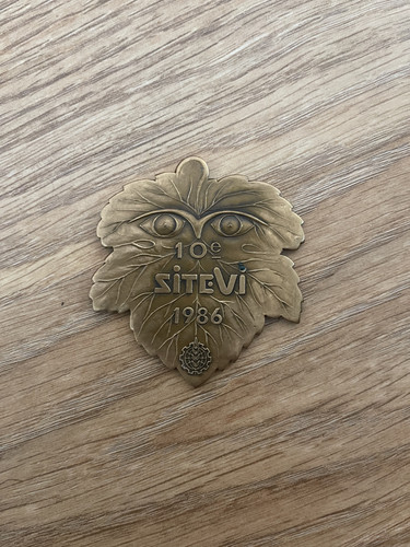Médaille feuille vigne 10e - médaille, de
