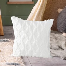 Housse de coussin blanche Taie