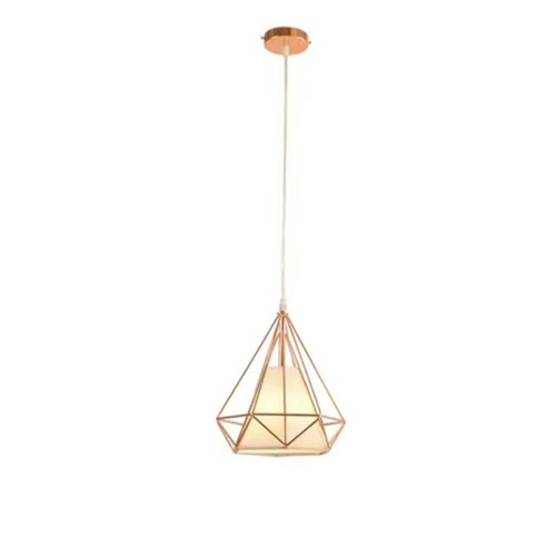 Lustre cage métal industriel - métal,
