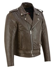 Moto Veste en Cuir Hommes
