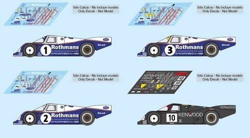 Decals porsche 962c - decals,