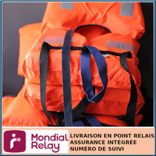 LOT 4 GILETS DE SURVIE ORANGE