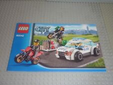 LEGO Notice de Montage Instruction City Set 60042 High Speed Police Chase