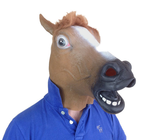 Marron cheval tête masque - tête,