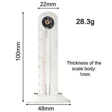 Jauge de profondeur de bande de roulement de pneu professionnelle avec échelle