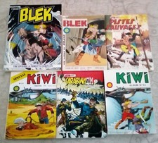 LOT  6 BD petit format BLEK,KIWI,PISTES SAUVAGES,CARABINASLIM