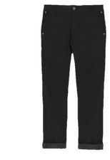 PANTALON NOIR CHINO FEMME