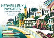 Merveilleux paysages - Coloriages anti-stress: 36 car... | Livre | état très bon