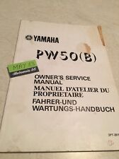 Yamaha PW50 B PW 50 Peewee Zinger revue technique moto workshop service Manuel