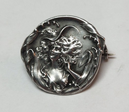 Broche ancienne argent - en,
