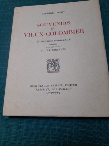 Berthold mahn souvenirs - :,