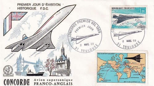 Enveloppe 1er jour concorde - jour,