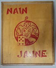 Nain Jaune Coffret BOIS Version Peu Courante + Quelques Pions et 1 Jeu De Carte