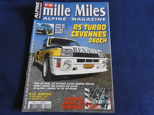 Revue mille miles - miles, alpine