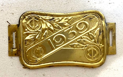 Ancienne plaque imposition - ancienne, d'imposition