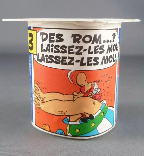 Asterix pot de yoghourt - asterix,