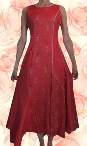 Robe longue satinée