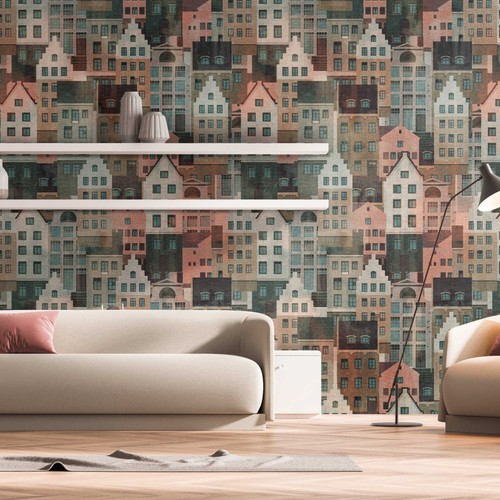 Papier peint avec motif - papier, un