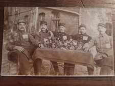 Ww1 Carte-Photo Poilus Prisonniers Langensalza