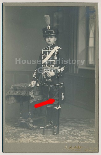 Photo cdv hussards régiment - cdv,