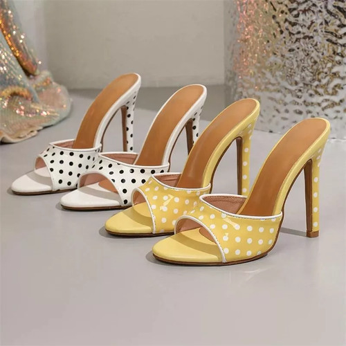 Sandales mule femme jaunes - sandales, à