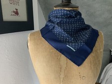 Authentique Foulard HERMÈS PARIS  100% Soie  Gavroche Les Noeuds Marin