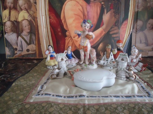 Lot sujets époque art - lot, d'époque