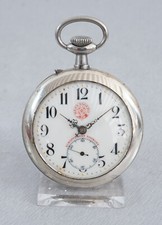 noble grande montre à gousset Roskopf à remontage manuel Open Face 2 couvercl...