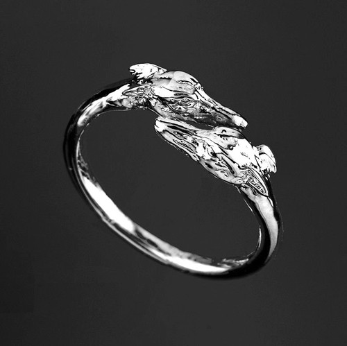 Bague chien lévrier - chien, whippet