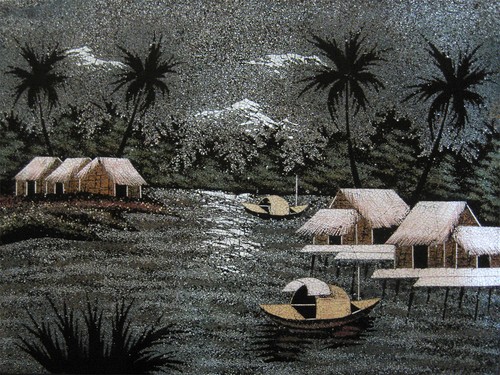 Tableau laque artisanat - laque,