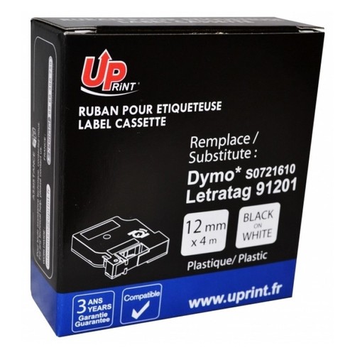 Ruban titreuse dymo noir - ruban, et