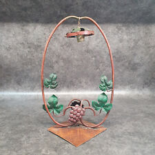 Ancien pied de lampe en fer forgé repeint ref AP186