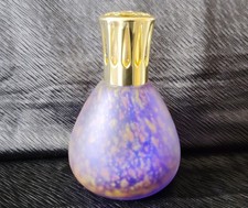 Lampe Berger MB en pâte de verre marbrée bleue