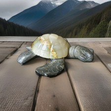 Superbe figurine tortue en marbre