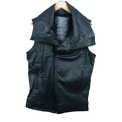 Veste gilet biker - gilet, noir