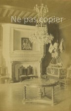 PAU vers 1880 intérieur du Château CDV  Pyrénées-Atlantiques